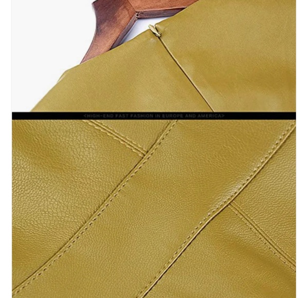 Faux Leather Midi Dress - Picture 4 of 12